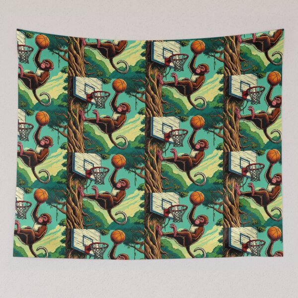 Item preview, Monkey basketball playing designed and sold by Dogandesighn.