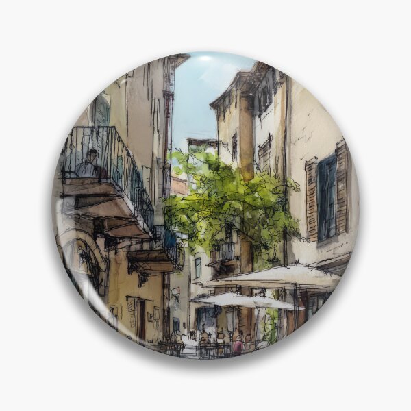 Item preview, Sketch of the old town #4 designed and sold by Proyava.Art.