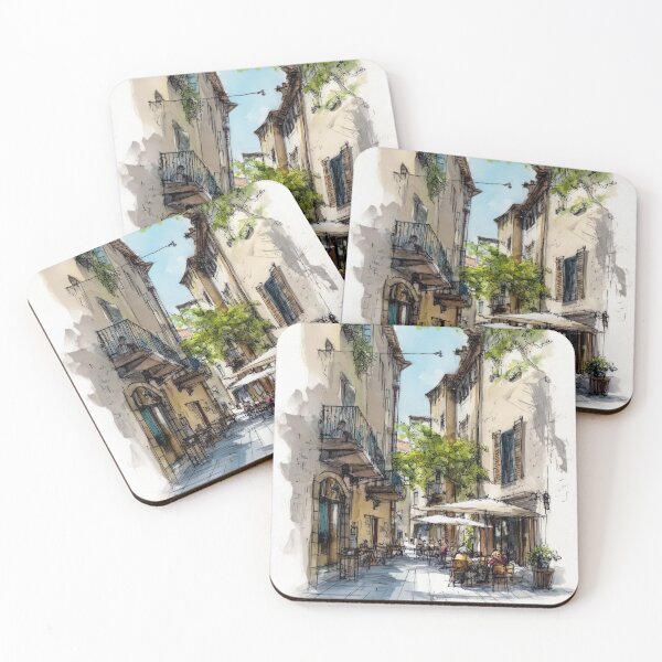 Item preview, Sketch of the old town #4 designed and sold by Proyava.Art.