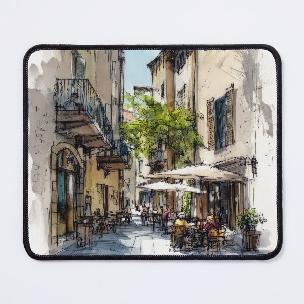 Item preview, Sketch of the old town #4 designed and sold by Proyava.Art.