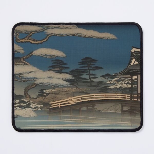 Item preview, Glowing Lanterns Over River – Edo Period Woodblock Print designed and sold by Vandy Fullam.