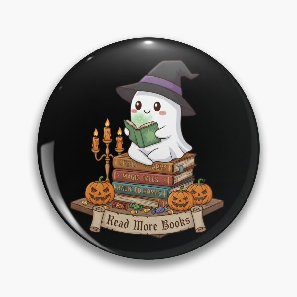 Item preview, Read More Books Halloween Cute Ghost  designed and sold by vaxiek.