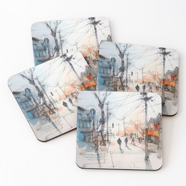 Item preview, Sketch of the old town #9 designed and sold by Proyava.Art.