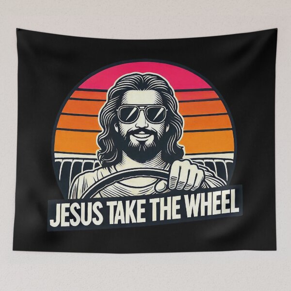 Item preview, Jesus Take The Wheel designed and sold by plushism.