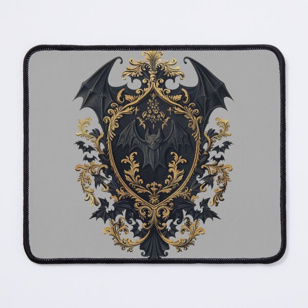 Item preview, Ornamental bat in vintage coat of arms – elegant Gothic Halloween design designed and sold by Meiersbeste.