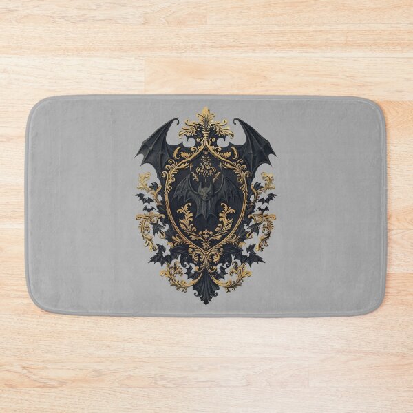 Item preview, Ornamental bat in vintage coat of arms – elegant Gothic Halloween design designed and sold by Meiersbeste.