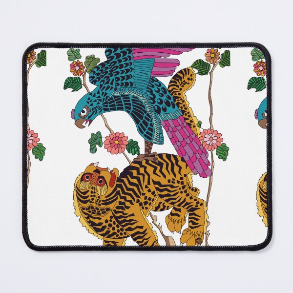 Item preview, Korean Folk Tiger and Eagle – Traditional Minhwa Illustration designed and sold by Yoma-iknow.