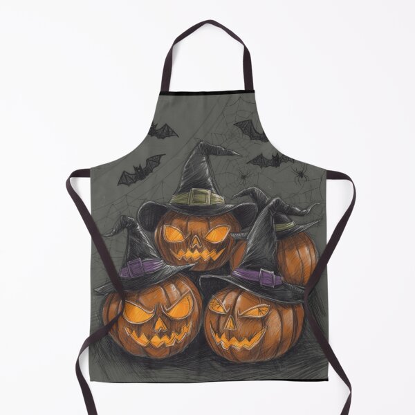 Item preview, Pumkins in black hats designed and sold by Freeform Flow by Caroline.