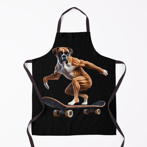 Item preview, Boxer Dog Riding a Skateboard Skateboarding Skater Fans designed and sold by Kimberley King Art King Art.