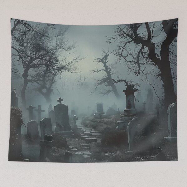 Item preview, Graveyard on a Misty Night designed and sold by Hartbecke.