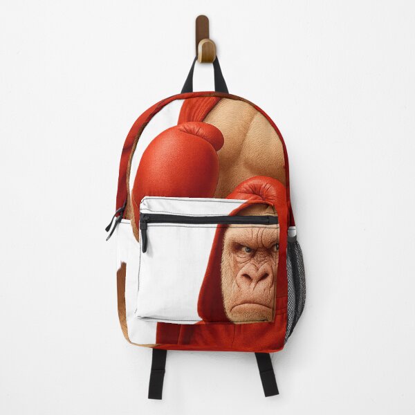 Item preview, Boxer monkey with red cape and boxing gloves designed and sold by point-of-sale.