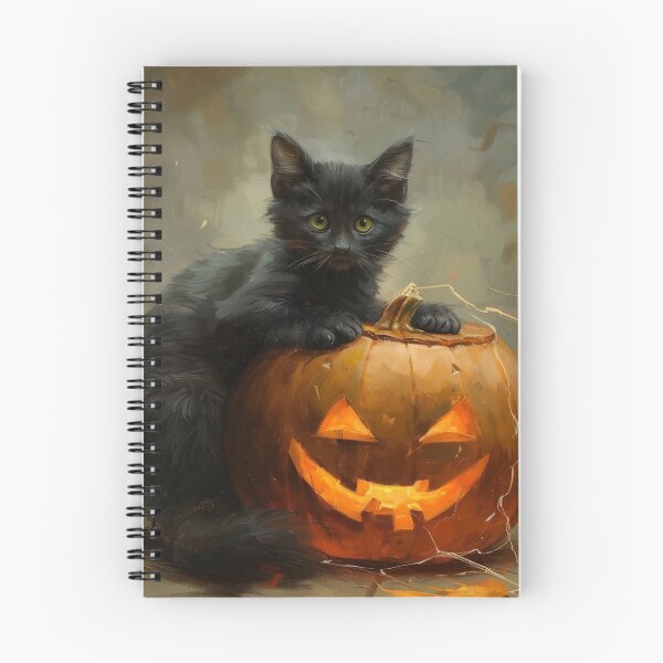 Item preview, Jack-o-Lantern and Cat Halloween designed and sold by Hartbecke.