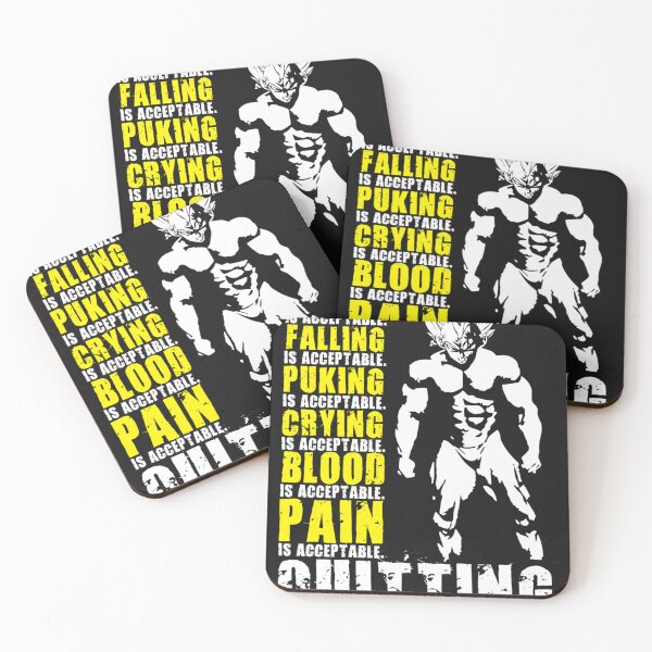 Item preview, Quitting-Is-Not-Acceptable---Anime-Gym-Motivational designed and sold by MUteOdkiN.