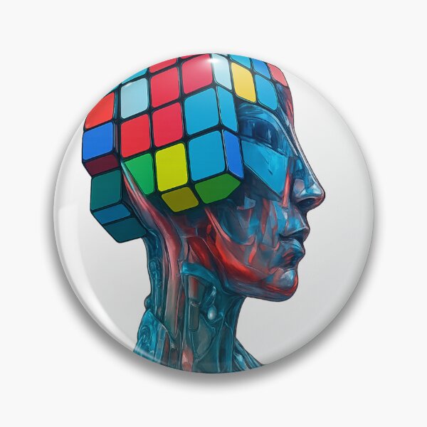Item preview, Artificial Intelligence (AI) with a brain made of a Rubic designed and sold by point-of-sale.