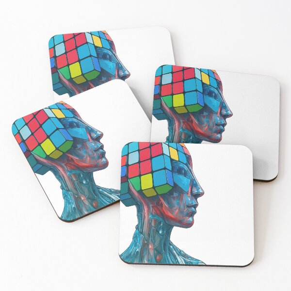 Item preview, Artificial Intelligence (AI) with a brain made of a Rubic designed and sold by point-of-sale.