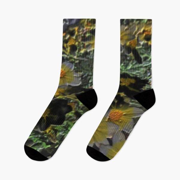 Item preview, flowerbed dark wax floral abstract design designed and sold by SmashingDeals.