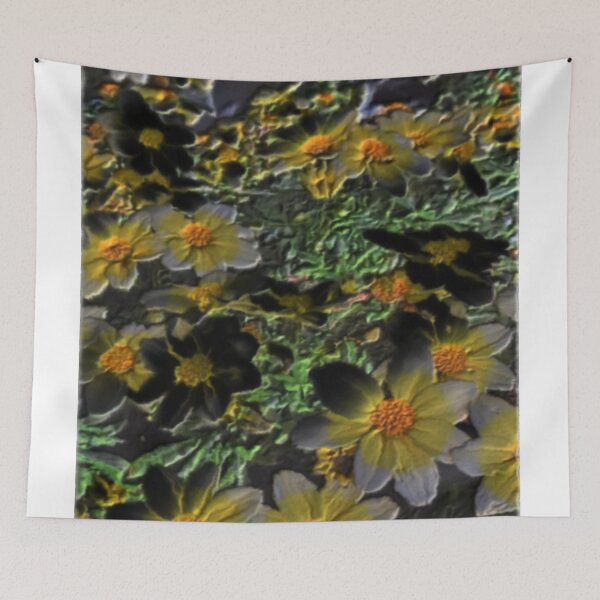 Item preview, flowerbed dark wax floral abstract design designed and sold by SmashingDeals.