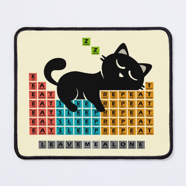 Item preview, Cat Periodic Table – Chemistry Cat Napping on Elements designed and sold by erion5k.