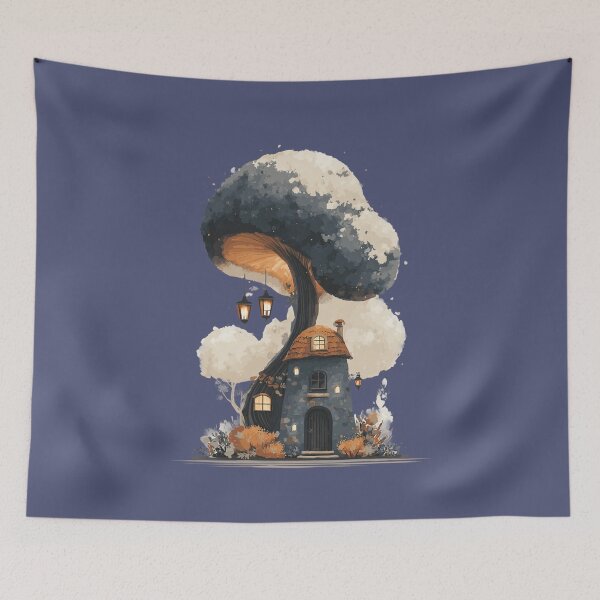 Item preview, Witch's House Under Mushroom – Magical Witchcore Halloween Design designed and sold by Meiersbeste.