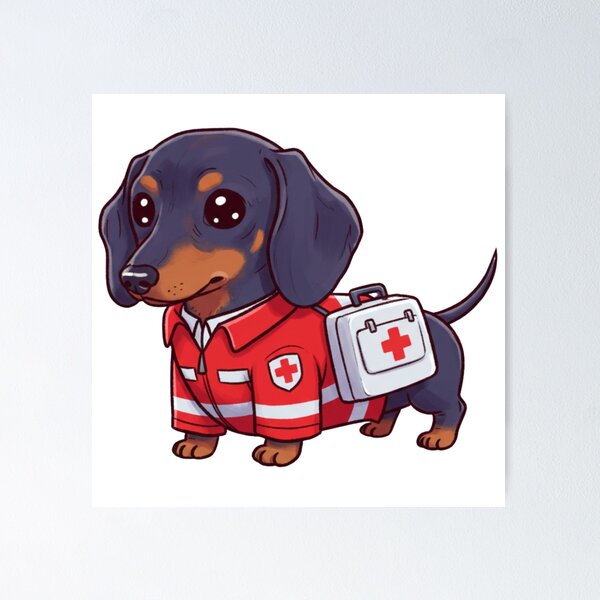 Item preview, Sausage to the Rescue! Our Four-Legged Hero designed and sold by JerboT-shirt.