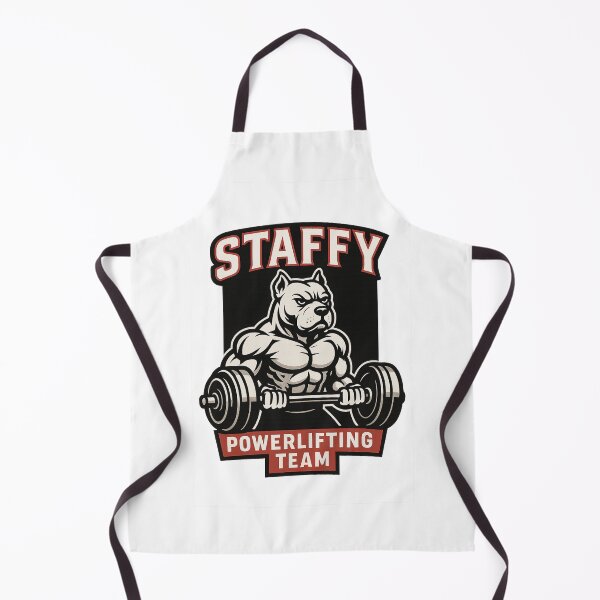 Item preview, Staffy Powerlifting Team – Gym Dog Mascot designed and sold by nbg2012.