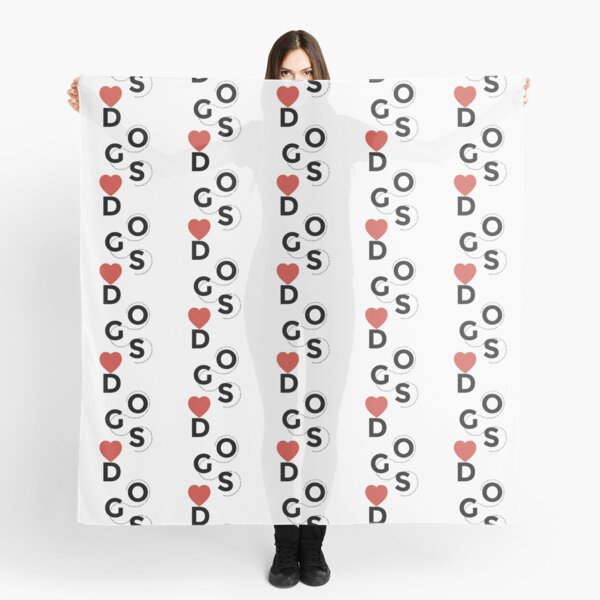Somethings Just Fill Your Heart Without Trying Dog Slogan Gifts for Dog Lovers Scarf