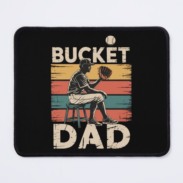 Item preview, Bucket Dad Softball Dad Baseball Funny Coach Father's Day designed and sold by Sunset4Bones.