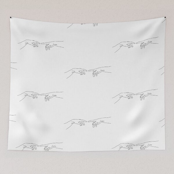 Item preview, Minimalist Line Art Hands Almost Touching Illustration designed and sold by LuxeGraphix.
