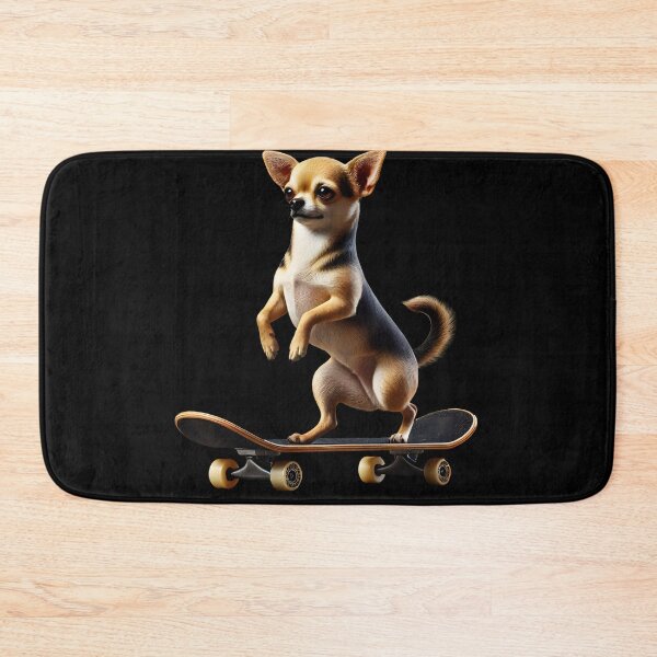 Item preview, Chihuahua Riding a Skateboard Skateboarding Skater Fans designed and sold by Kimberley King Art  King Art.