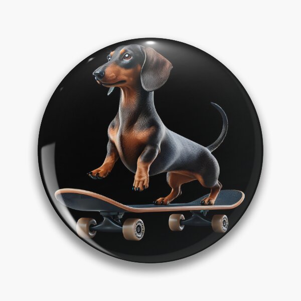 Item preview, Dachshund Riding a Skateboard Skateboarding Skater Fans designed and sold by Kimberley King Art  King Art.