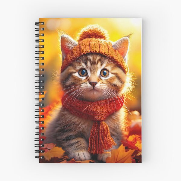 Item preview, The Sun-Kissed Wanderer | Whimsical Autumn Orange Kitten designed and sold by Englandbear.