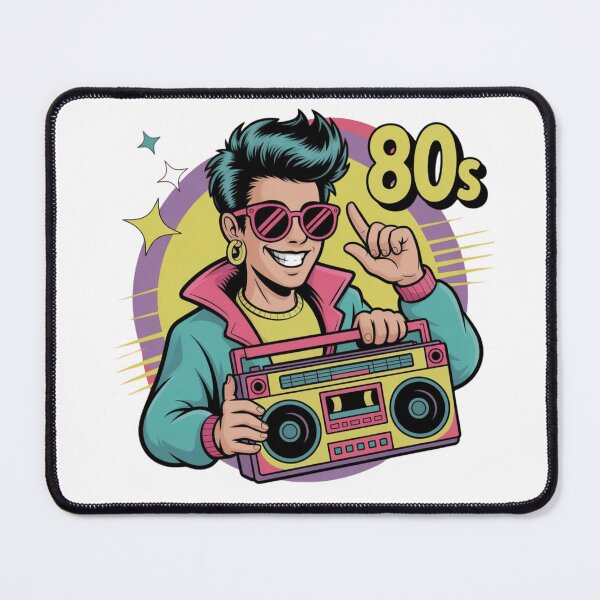 Item preview, Retro 80s Boombox Pop Art Style designed and sold by HappyStencil.