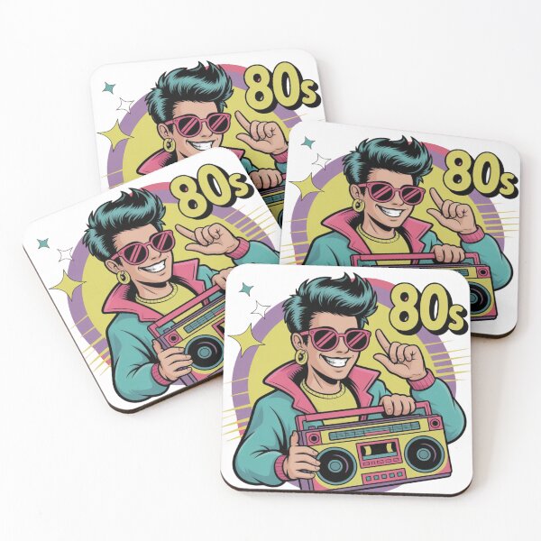 Item preview, Retro 80s Boombox Pop Art Style designed and sold by HappyStencil.