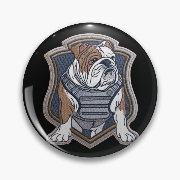 Item preview, Bulldog Patch Embroidery Fabric Stitched Patch designed and sold by HappyPatchClub.