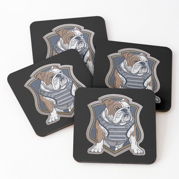 Item preview, Bulldog Patch Embroidery Fabric Stitched Patch designed and sold by HappyPatchClub.
