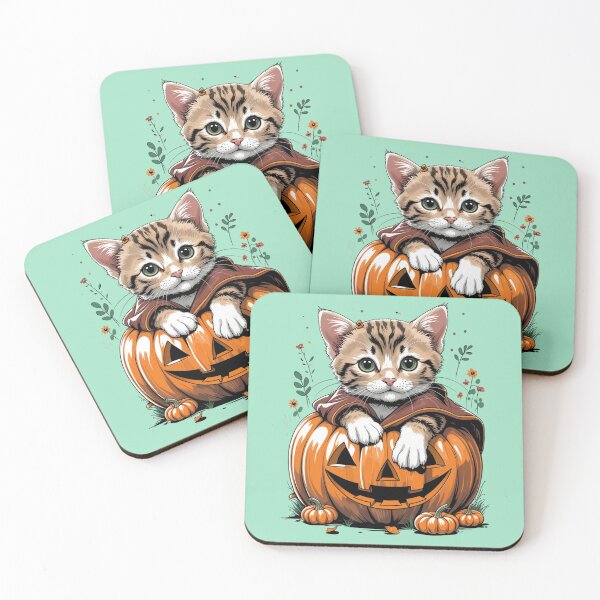 Item preview, Cute Black Cat in Pumpkin – Halloween Fall Wall Art designed and sold by Mintiko2.