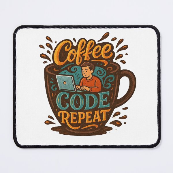 Item preview, Coffee, Code, Repeat – Programmer Lifestyle Motivational Tee designed and sold by Mumakil213.