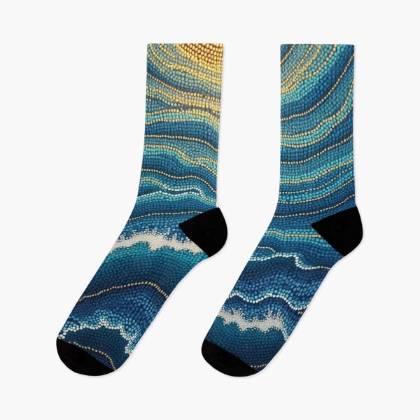 Item preview, Aboriginal Inspired Dot Art - After the Storm Waves designed and sold by GrinGalore.
