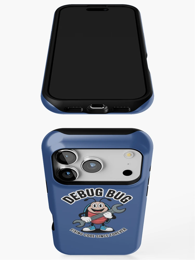 Thumbnail 3 of 4, iPhone Case, Programmer Life Coding Humor - Debugging Bug designed and sold by Walter-Jrr.