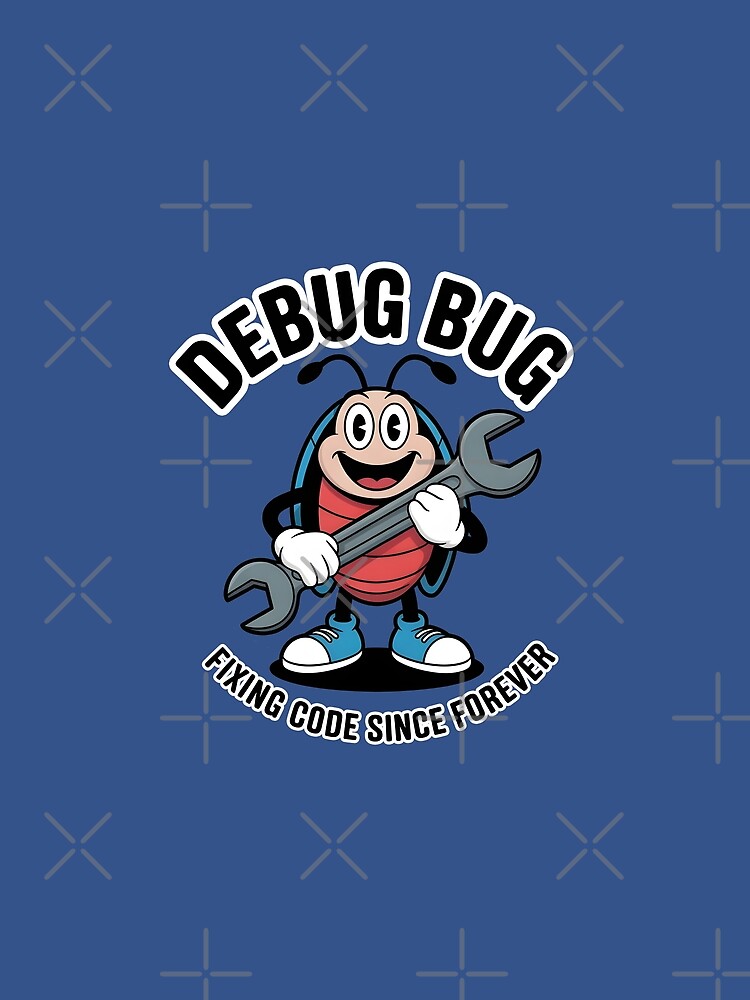 Thumbnail 4 of 4, Graphic T-Shirt, Programmer Life Coding Humor - Debugging Bug designed and sold by Walter-Jrr.