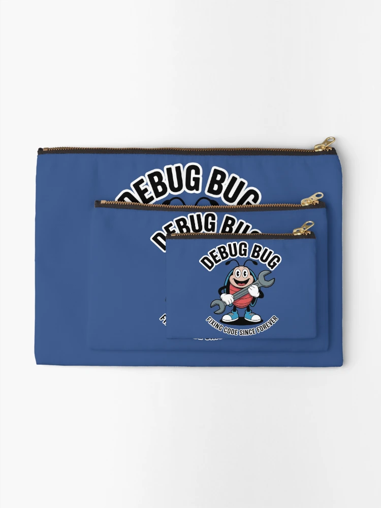 Thumbnail 2 of 4, Zipper Pouch, Programmer Life Coding Humor - Debugging Bug designed and sold by Walter-Jrr.