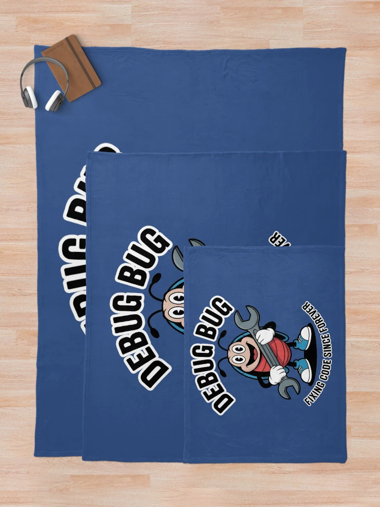 Thumbnail 5 of 6, Throw Blanket, Programmer Life Coding Humor - Debugging Bug designed and sold by Walter-Jrr.