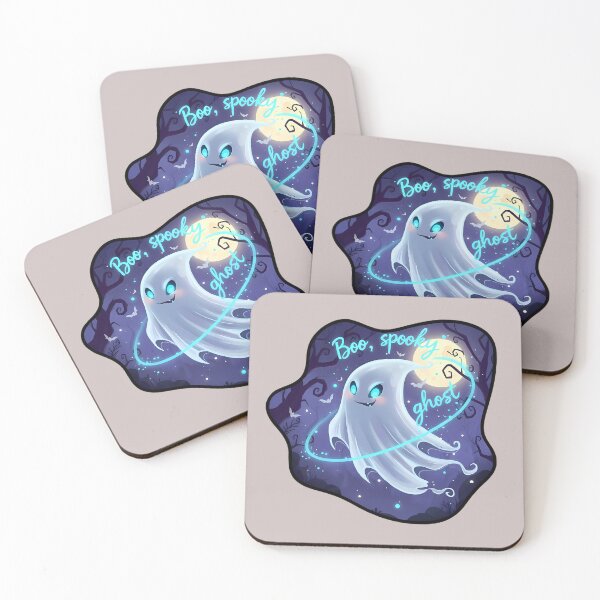 Item preview, Boo, Spooky Ghost - Cute Halloween Kawaii Art designed and sold by HilalaC.