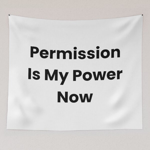 Item preview, Permission Is My Power Now designed and sold by The Winning Formula™ Prints.