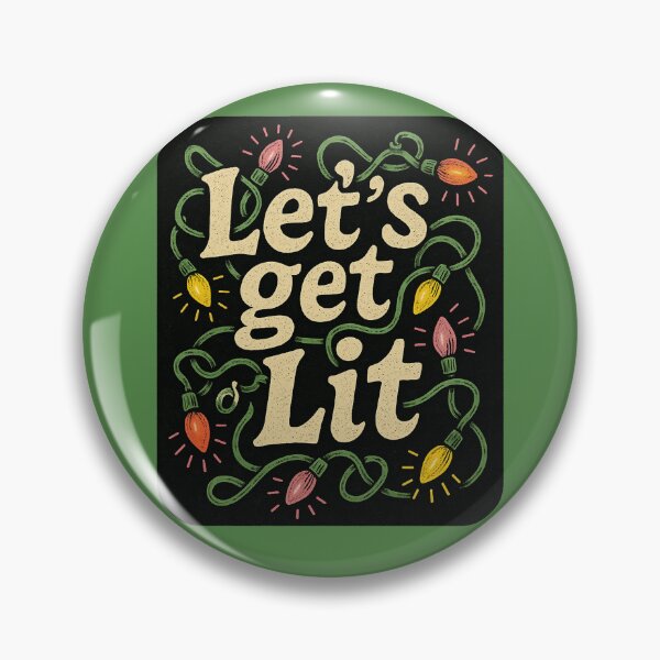 Item preview, Let’s Get Lit Funny Christmas Lights Holiday Party Design designed and sold by FrictionMaxxing.