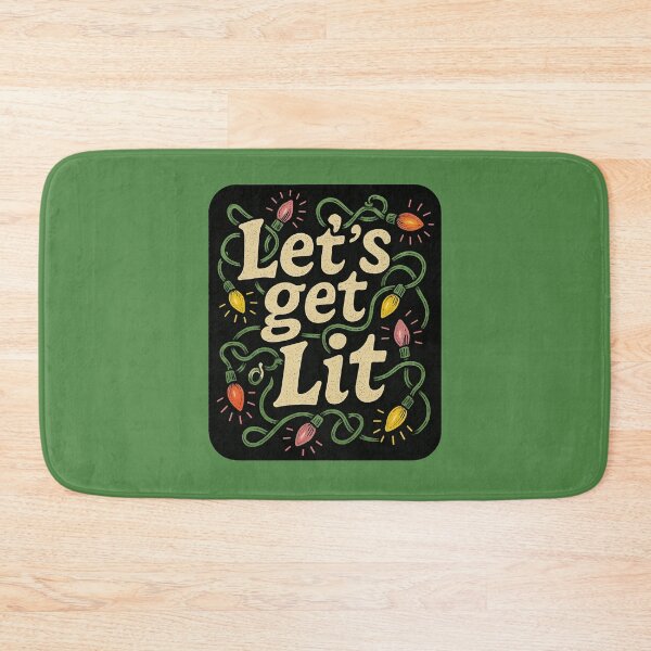 Item preview, Let’s Get Lit Funny Christmas Lights Holiday Party Design designed and sold by FrictionMaxxing.