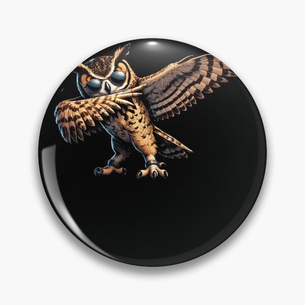 Item preview, Dabbing Eurasian Eagle Owl Animal Lover designed and sold by Kimberley King Art  King Art.