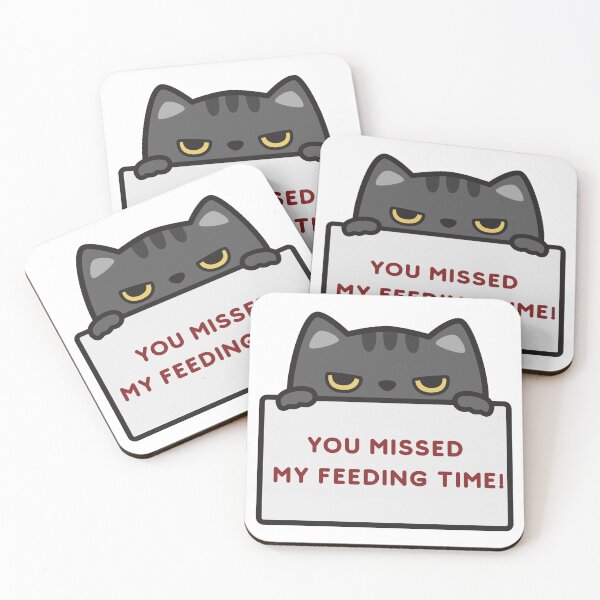 Item preview, "You Missed My Feeding Time!" Grumpy Cat designed and sold by MiraDesignCo.