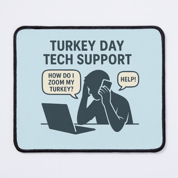 Item preview, Turkey Day Tech Support designed and sold by Bratak.