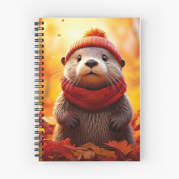Item preview, The Brook's Songkeeper | Cozy Autumn Otter Folklore Art designed and sold by Englandbear.